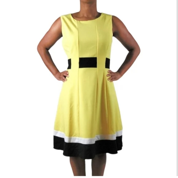 Calvin Klein Colorblock Dress - Picture 6 of 16